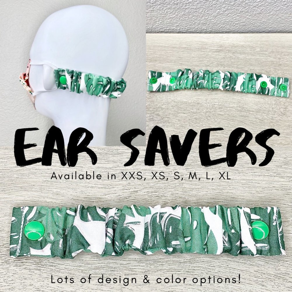 THE BEST EAR SAVERS Multiple Sizes Tropical Leaves